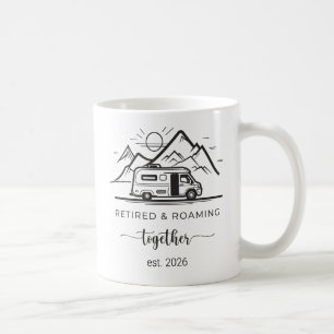 Mug Retraité et Itinérant Camping Retraite Gif RV Vie