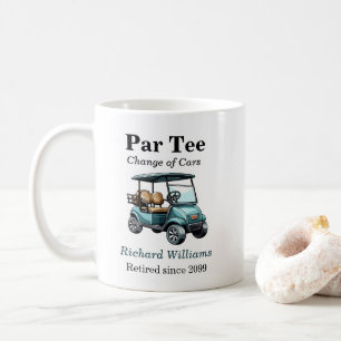 Mug Retraite Golf Panier Par Tee Thème
