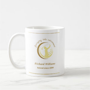 Mug Retraite Golf Party Classic Green Golden Player