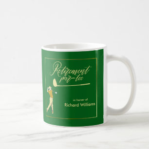 Mug Retraite Golf Party Classic Green Golden Player