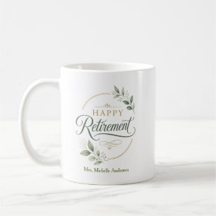 Mug Retraite Heureuse Personnalisée
