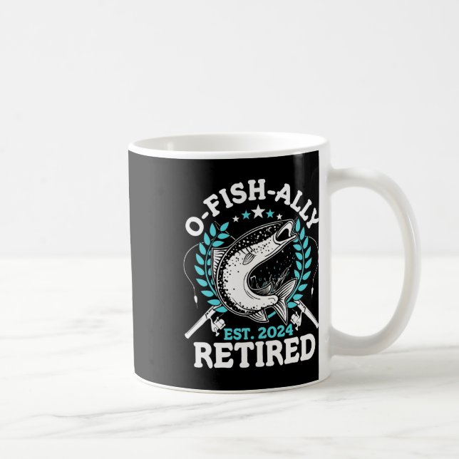 Mug Retraité O-poisson-lement 2024 Cadeaux de retraite (Droite)