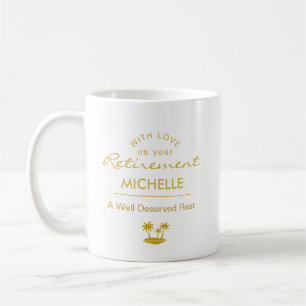 Mug Retraite Personnalisée Un Repos Bien Mérité