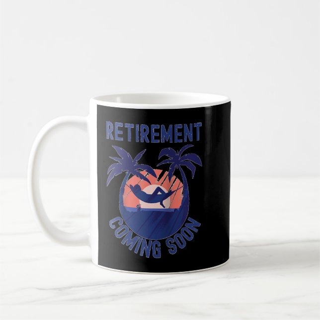 Mug Retraite Presque Retraitée Venant Bientôt Drôle Re (Gauche)