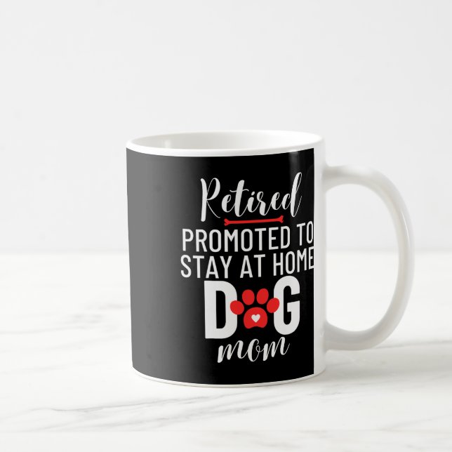 Mug Retraité Promu À Rester À La Maison Chien Mo (Droite)