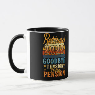 Mug Retraite Retraite Adieu Tension Bonjour Pension