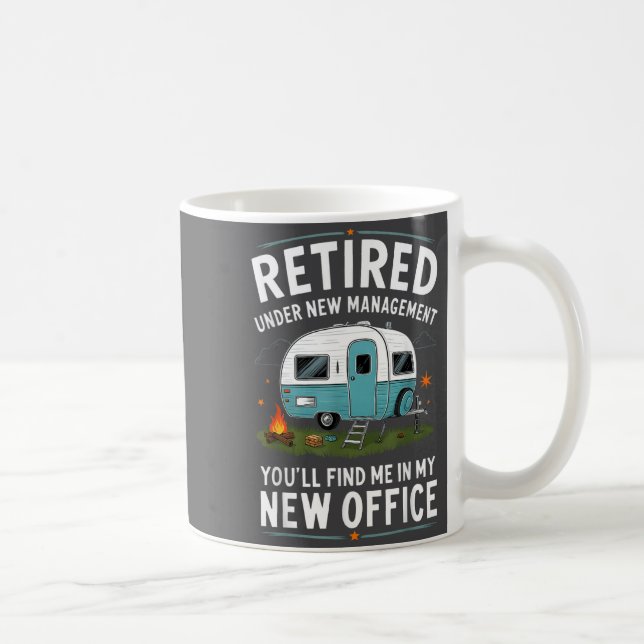 Mug Retraite Retraité Drôle Camper Camp Camping  (Droite)