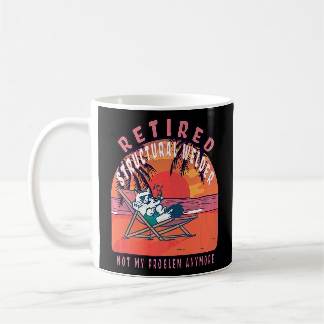 Mug Retraité souder structurel Retraite Vintage (Gauche)