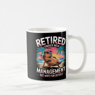 Mug Retraité sous nouvelle direction Voir femme drôle