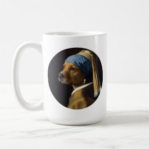 Mug Rétrier doré inspiré du portrait de perle classiqu
