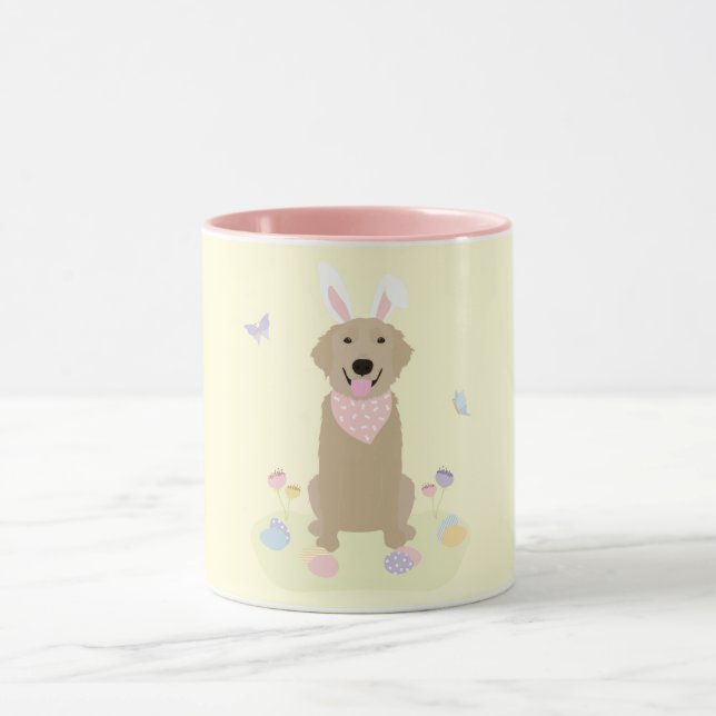 Mug Retriever doré Bunny de Pâques (Centre)