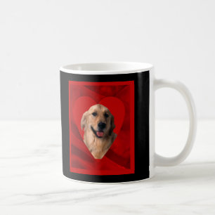 Mug Retriever doré Saint-Valentin