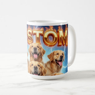 Mug Retrievers dorés personnalisés Design Cosmic Light