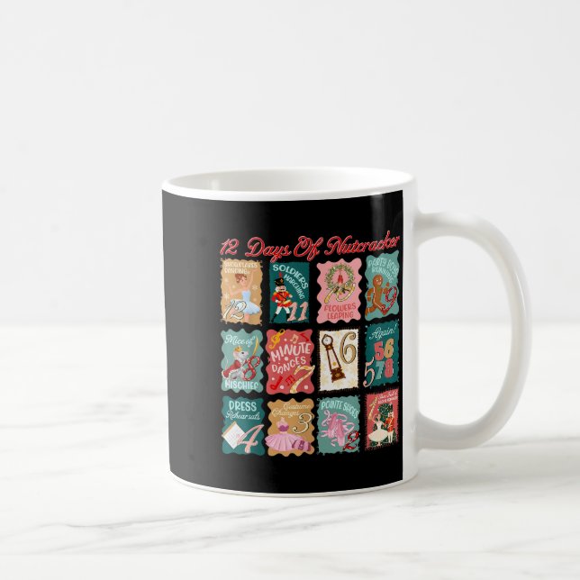 Mug Retro 12 Days Of Nutcracker Ballet Fairy Plum Ging (Droite)