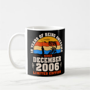 Mug Retro 18e anniversaire 18 ans Pêcheurs Nés déc.