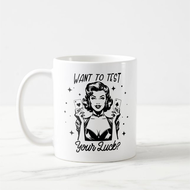 Mug Retro 1950 Glam Girl Drôle Citation sarcastique (Gauche)