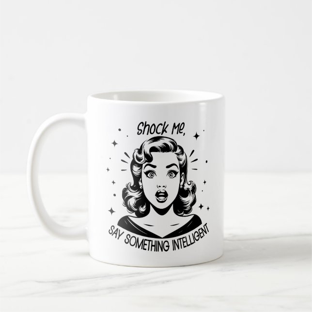 Mug Retro 1950 Glam Girl Drôle Citation sarcastique (Gauche)