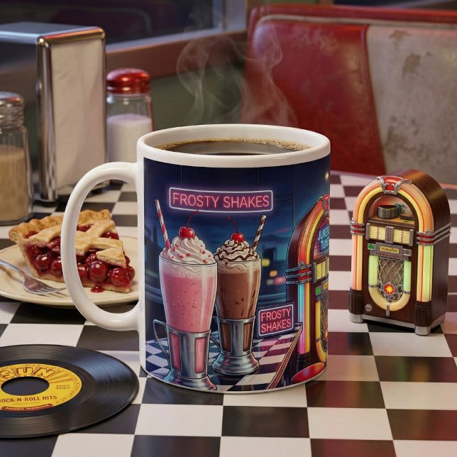 Mug Retro 1950s Diner Neon (Créateur téléchargé)