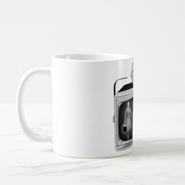 Mug Retro 1950s Portable TV Mid-Century (Gauche)