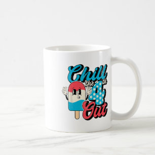 Mug Rétro 4 juillet Crème Glace Chill Le 4ème Sortie