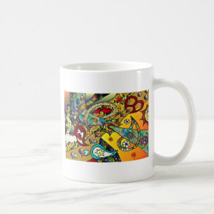 Mug Retro 60s Psychedelic Cycle de vie Cadeaux Vêtemen