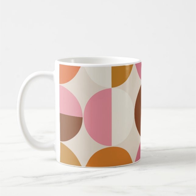 Mug Retro 60s - style les années 70 avec un arc-en-cie (Gauche)