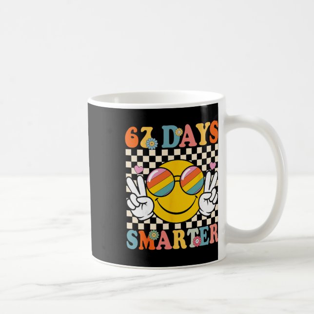 Mug Rétro 67 Jours Plus Intelligent 67 Jours D'école S (Droite)