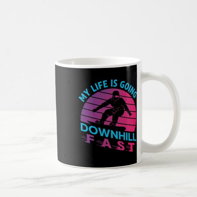 Mug Retro 90s 80s Snowboard (Droite)