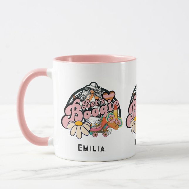 Mug Retro années 70 Boogie Disco Danse Mariage Enterre (Gauche)