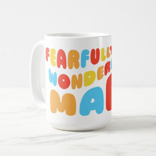 Mug Rétro Avec Peur & Merveilleux Psaumes Fabriqués 13