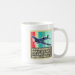 Mug Rétro Avertissement Peut Commencer À Parler De 2èm