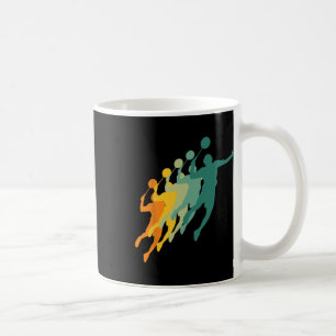 Mug Retro Badminton Players Navette Sports Racket Coac