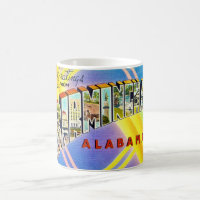 Mug Retro Birmingham AL Carte Postale