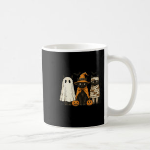 Mug Retro Black Chat sorcière effrayante Halloween Cit