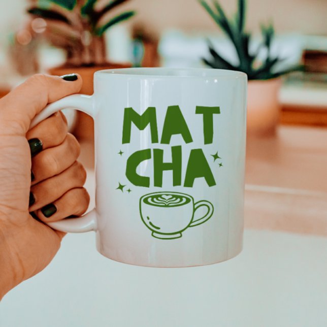 Mug Retro Branché Amoureux Matcha Doodle (Créateur téléchargé)