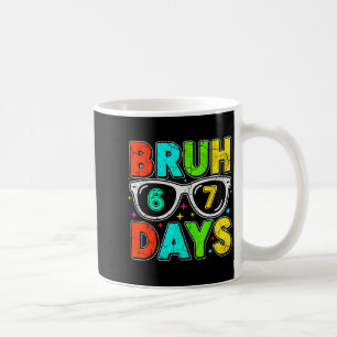 Mug Retro Bruh 67 Jours Humour Scolaire Cool Garçon Lu