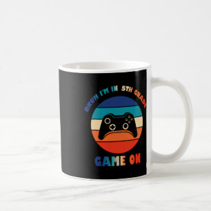 Mug Retro Bruh je suis en 5e année Gamer Ck pour le ga