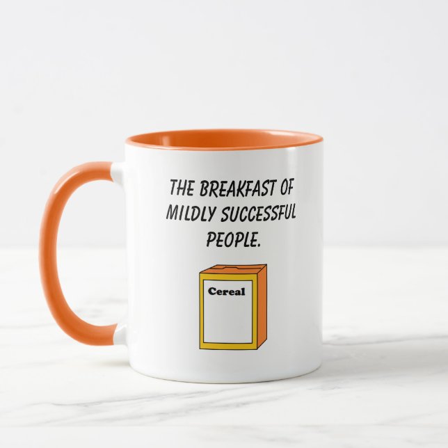 Mug Retro Cereal Box Cartoon, Funny Pop Art Breakfast (Gauche)