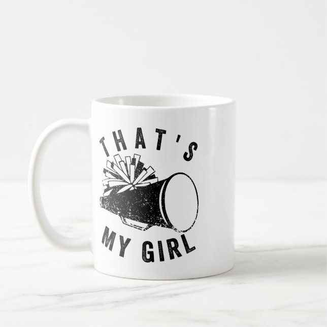 Mug Rétro C'est Ma Fille Cheer Maman Cheer Fille Menan (Gauche)