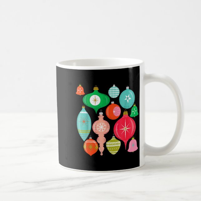 Mug Retro Christmas Ornaments Mid Century Modern  (Droite)