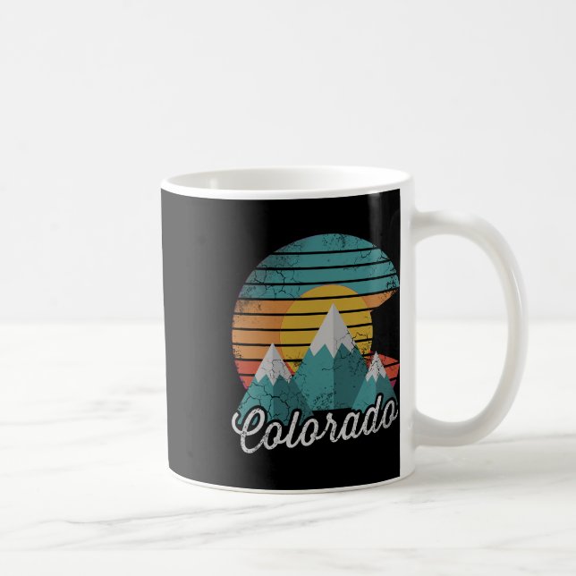 Mug Retro Colorado Mountains Accueil Amour Famille Vac (Droite)