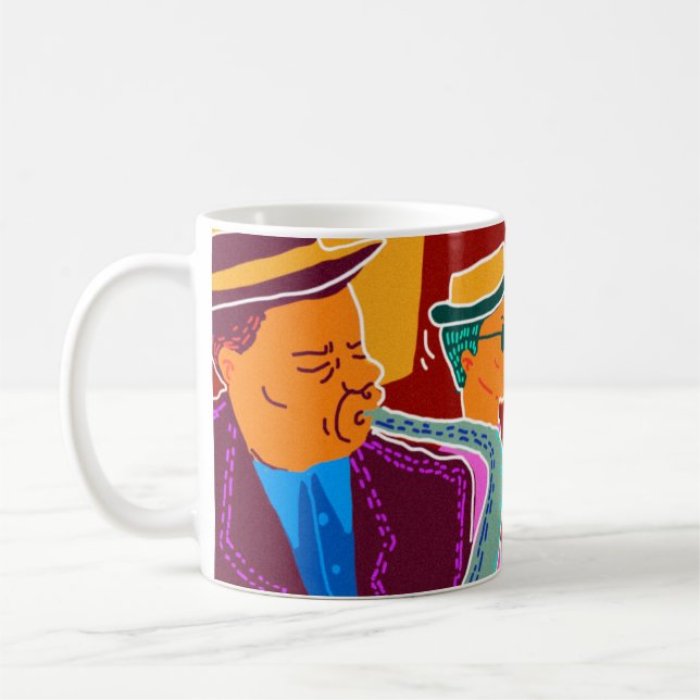 Mug Retro contraste festival de musique jazz (Gauche)