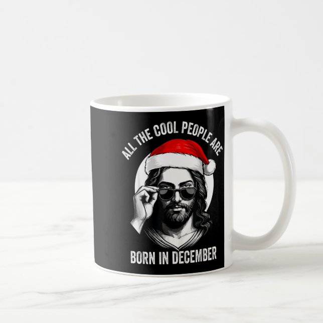 Mug Retro Cool People Are Born In December Christian C (Droite)