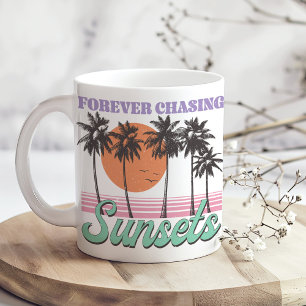 Mug Rétro "Couchers de soleil pour toujours"