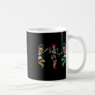 Mug Retro Cowboy Skeleton Cowgirl Danser Bottes Hallow