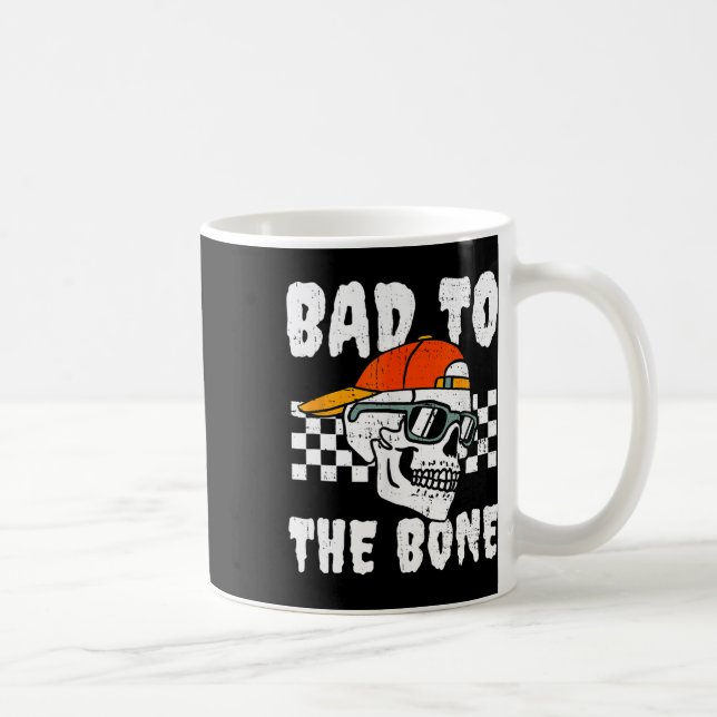 Mug Retro D Au Costume D'Halloween Crâne Drôle Os (Droite)