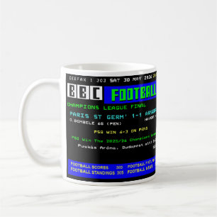 Mug Rétro de la Victoire de la Ligue des Champions