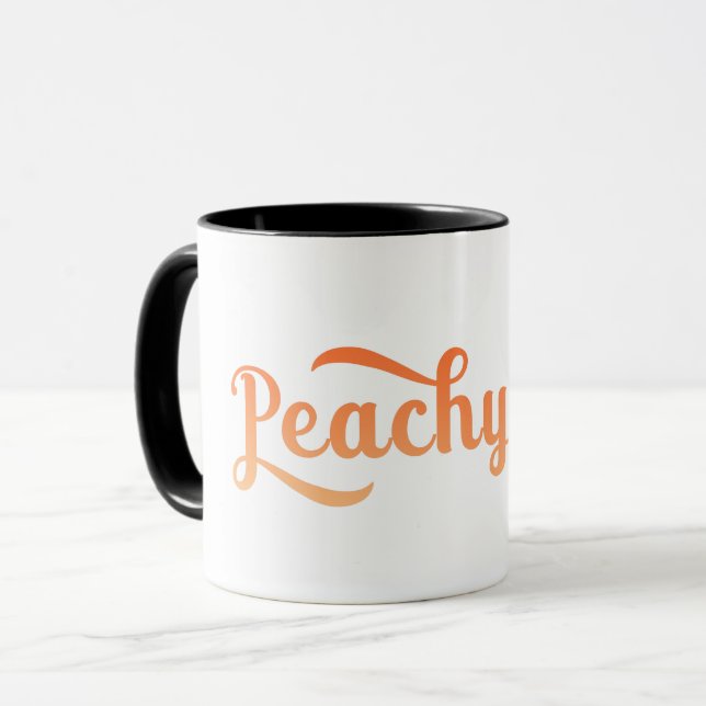 Mug Rétro de mode graphique vintage ABRICOT (Devant gauche)