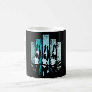 Mug Rétro de natation synchrone