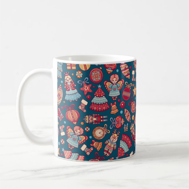 Mug Rétro de Noël (Gauche)
